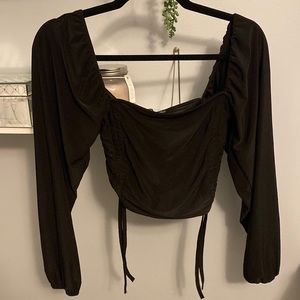 Nasty Gal Off the Shoulder Cropped Top